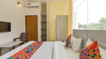 Sengetøy i egyptisk bomull, sengetøy av topp kvalitet og safe på rommet