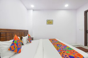 Egyptian cotton sheets, premium bedding, in-room safe, free WiFi - FabHotel Cosy Rooms - Near Embassies, DU South Campus (New Delhi)