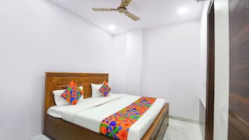 Sengetøy i egyptisk bomull, sengetøy av topp kvalitet og safe på rommet