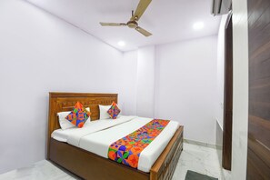 Egyptian cotton sheets, premium bedding, in-room safe, free WiFi - FabHotel Cosy Rooms - Near Embassies, DU South Campus (New Delhi)