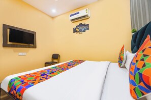 Lakens van Egyptisch katoen, luxe beddengoed, een kluis op de kamer