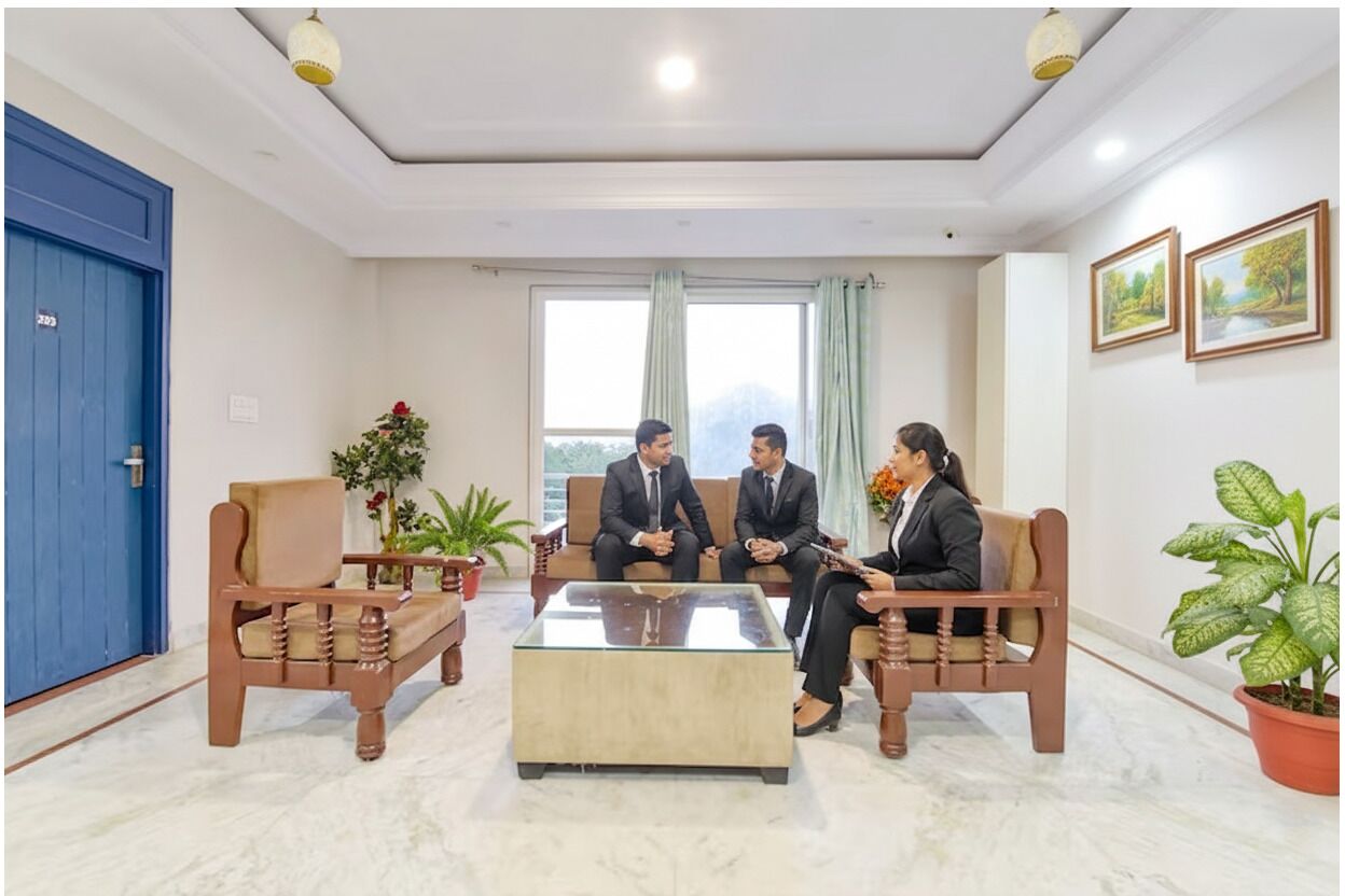 Coin salon dans le hall