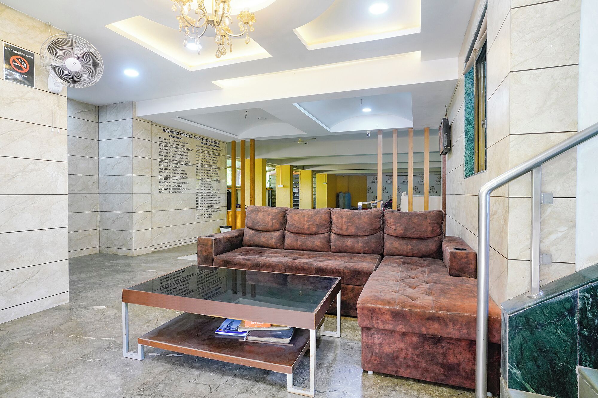 Zona de estar del vestíbulo