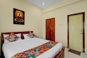 Phòng Deluxe | Bộ trải giường bằng vải cotton Ai Cập, bộ đồ giường cao cấp 