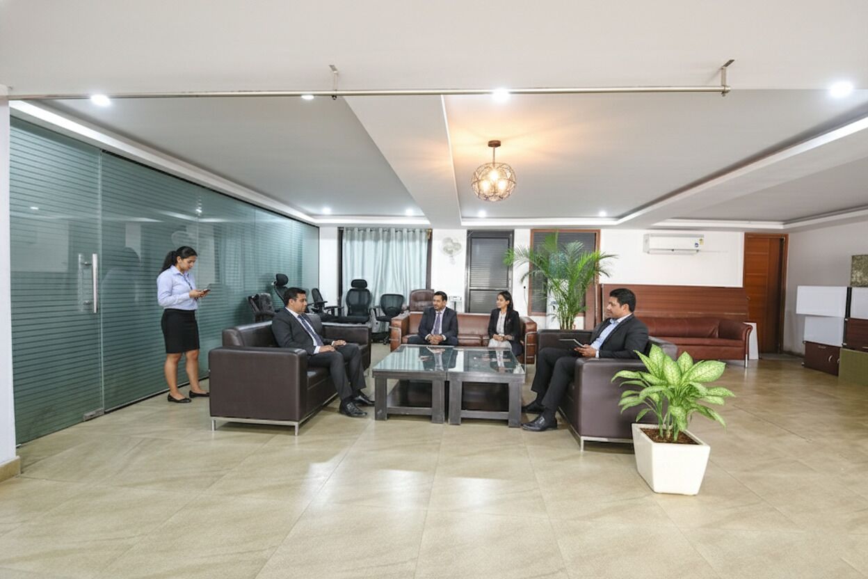 Sala de estar en el lobby