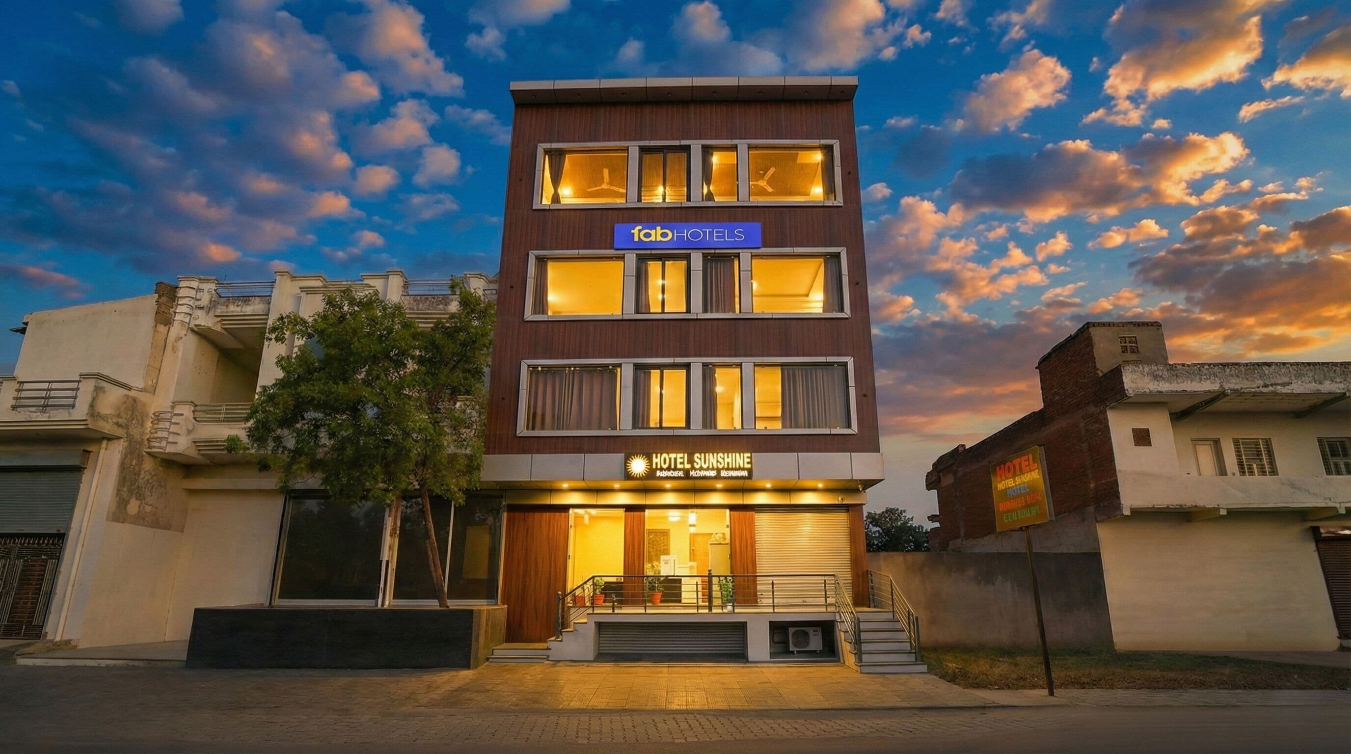 Fachada de la propiedad