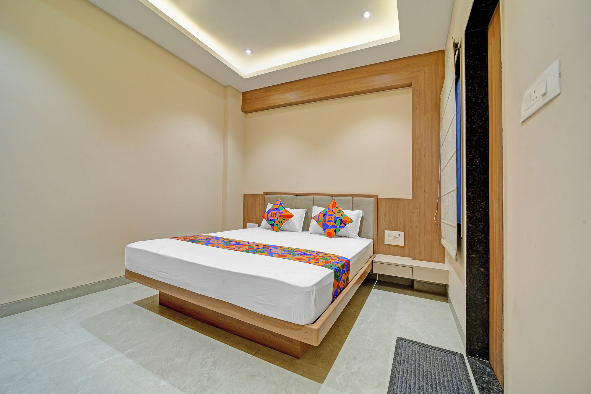 Sengetøy i egyptisk bomull, sengetøy av topp kvalitet og safe på rommet