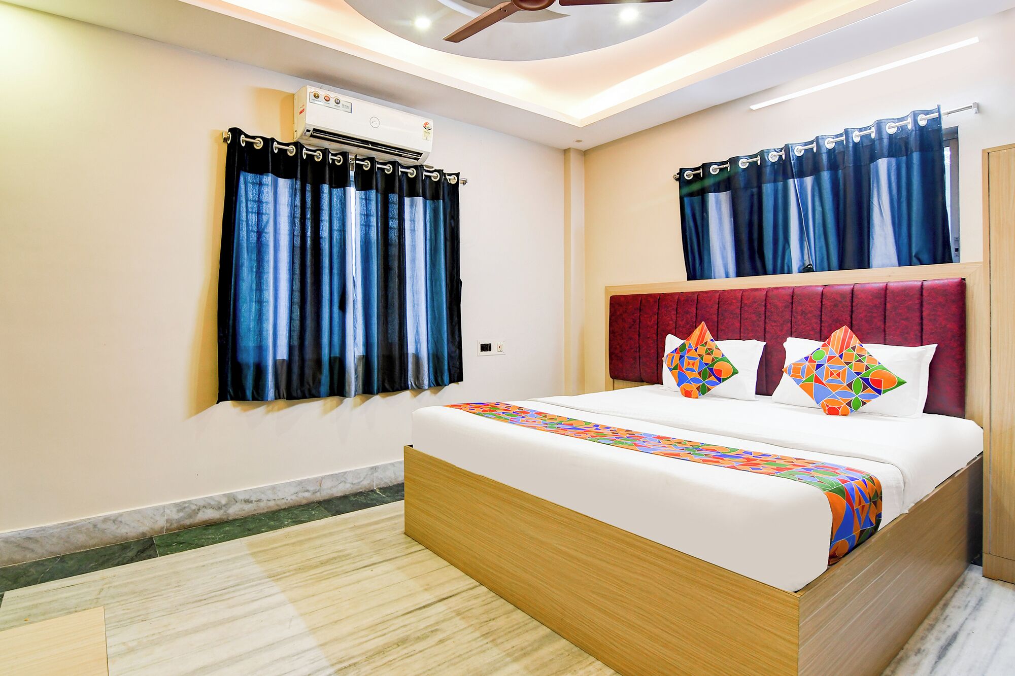 Sengetøy i egyptisk bomull, sengetøy av topp kvalitet og safe på rommet