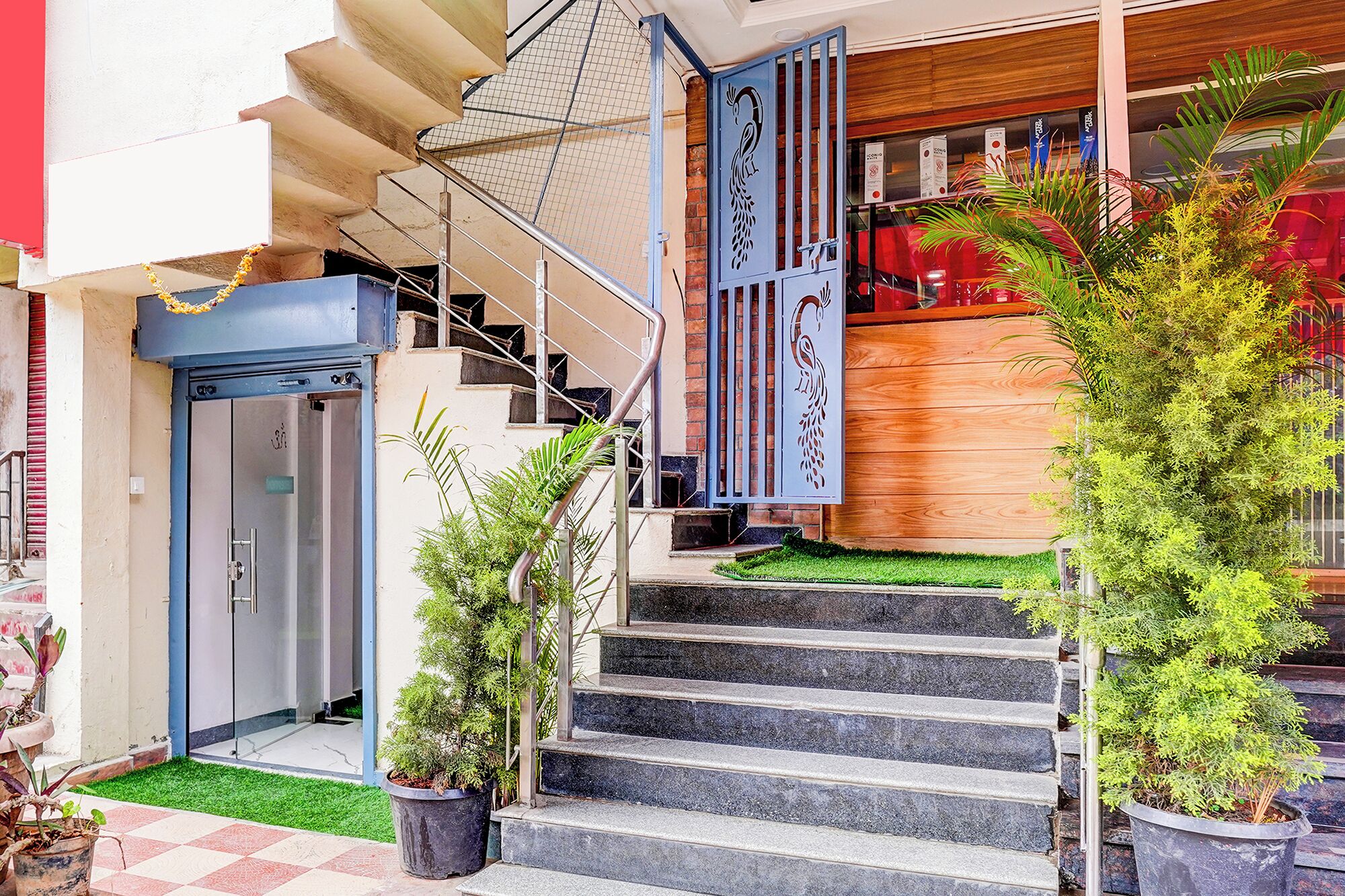 Entrée de l’hébergement