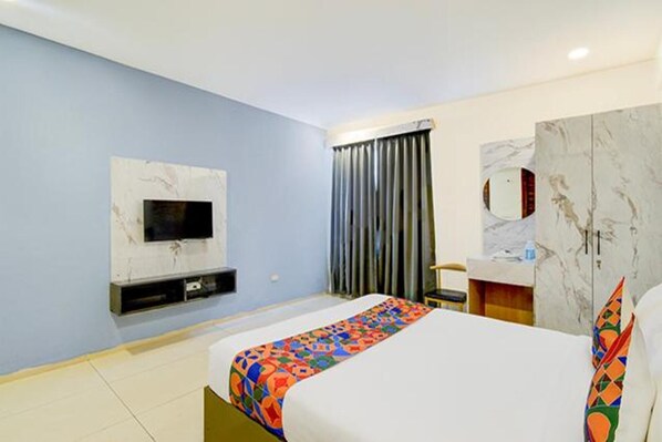 Sengetøy i egyptisk bomull, sengetøy av topp kvalitet og safe på rommet