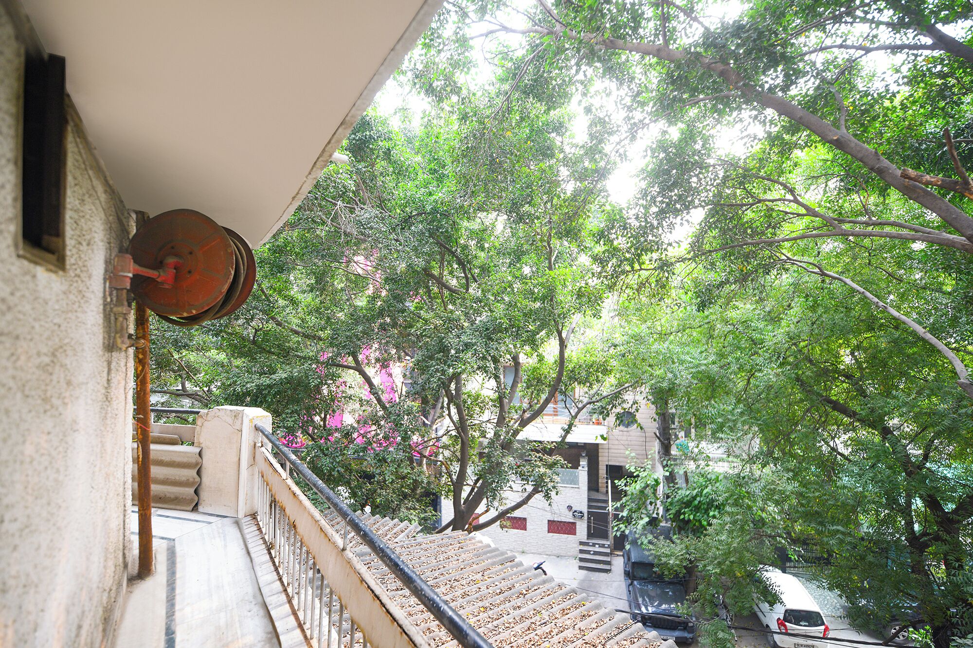 Uitzicht vanaf balkon