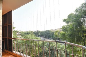 Uitzicht vanaf balkon