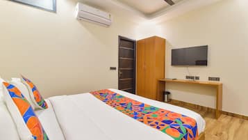 Sengetøy i egyptisk bomull, sengetøy av topp kvalitet og safe på rommet