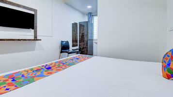 Rom – deluxe | Sengetøy i egyptisk bomull, sengetøy av topp kvalitet og safe på rommet