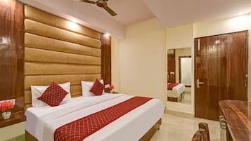 Rom – premium | Sengetøy i egyptisk bomull, sengetøy av topp kvalitet og safe på rommet