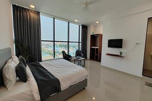 埃及棉床单、高档床上用品、客房内保险箱、免费 WiFi