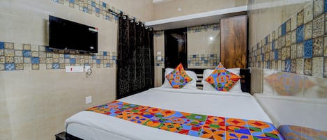 Phòng Deluxe | Bộ trải giường bằng vải cotton Ai Cập, bộ đồ giường cao cấp