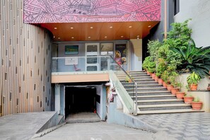 Overnatningsstedets indgangsparti