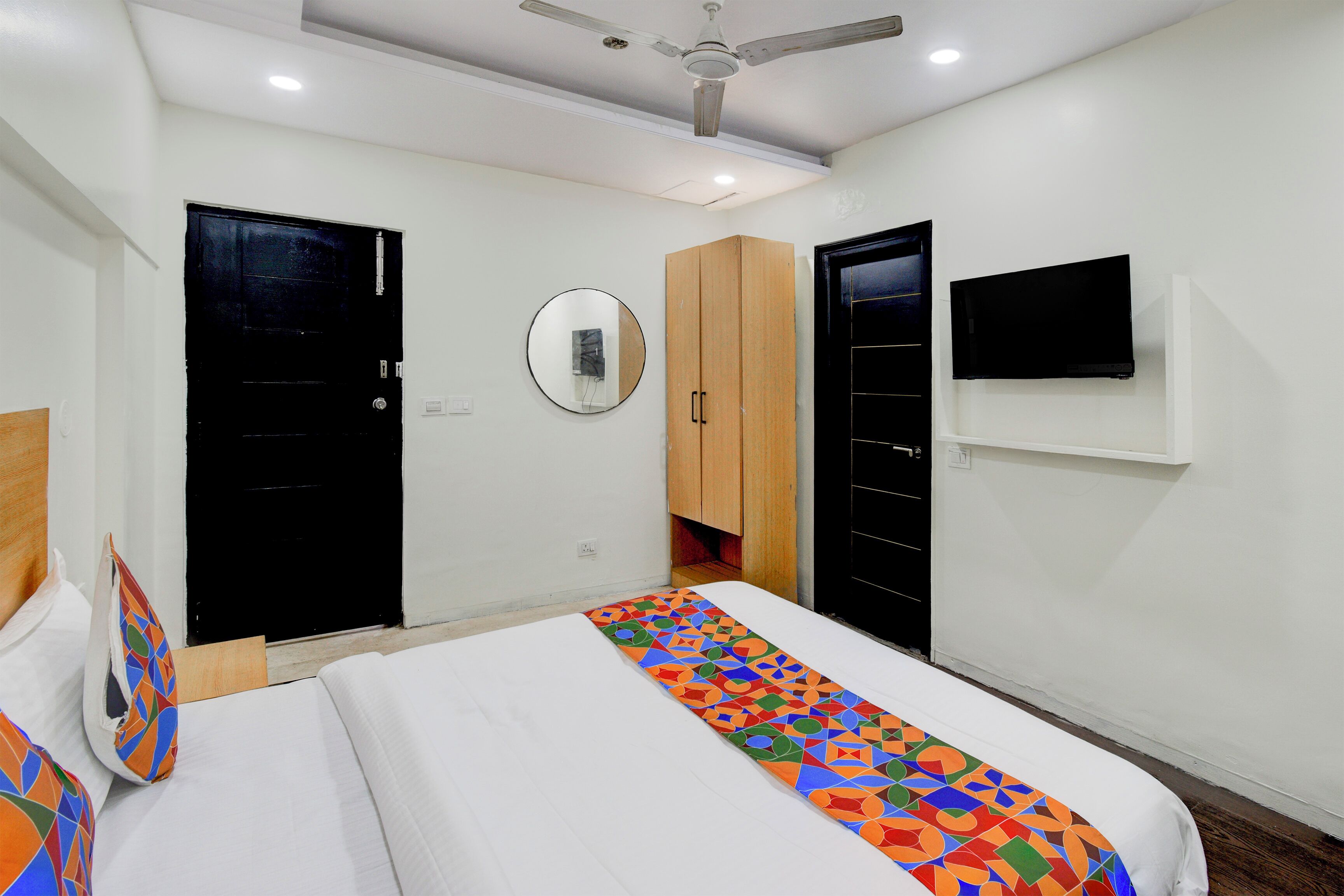 Sengetøy i egyptisk bomull, sengetøy av topp kvalitet og safe på rommet