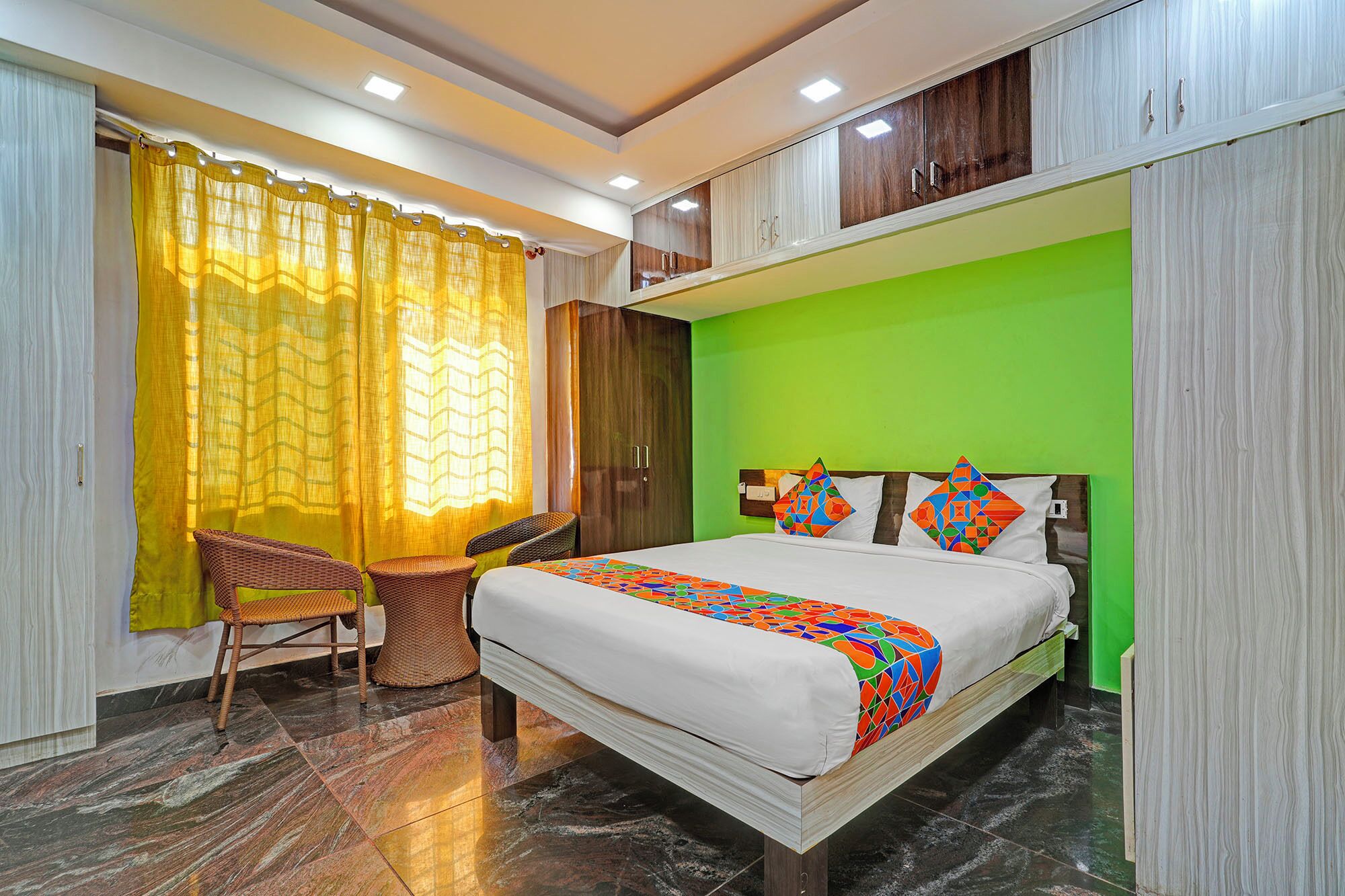 Phòng Deluxe | Bộ trải giường bằng vải cotton Ai Cập, bộ đồ giường cao cấp 