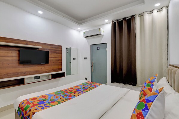 Phòng Deluxe | Bộ trải giường bằng vải cotton Ai Cập, bộ đồ giường cao cấp