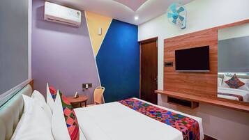 Rom – deluxe | Sengetøy i egyptisk bomull, sengetøy av topp kvalitet og safe på rommet