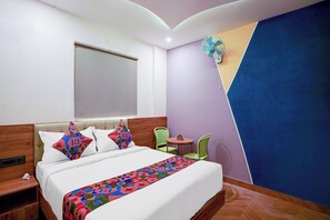 埃及棉床單、高級寢具、客房內保險箱、免費無線上網