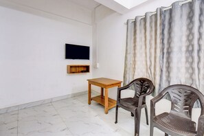 En 28-tommers LCD-TV med kabel-kanaler