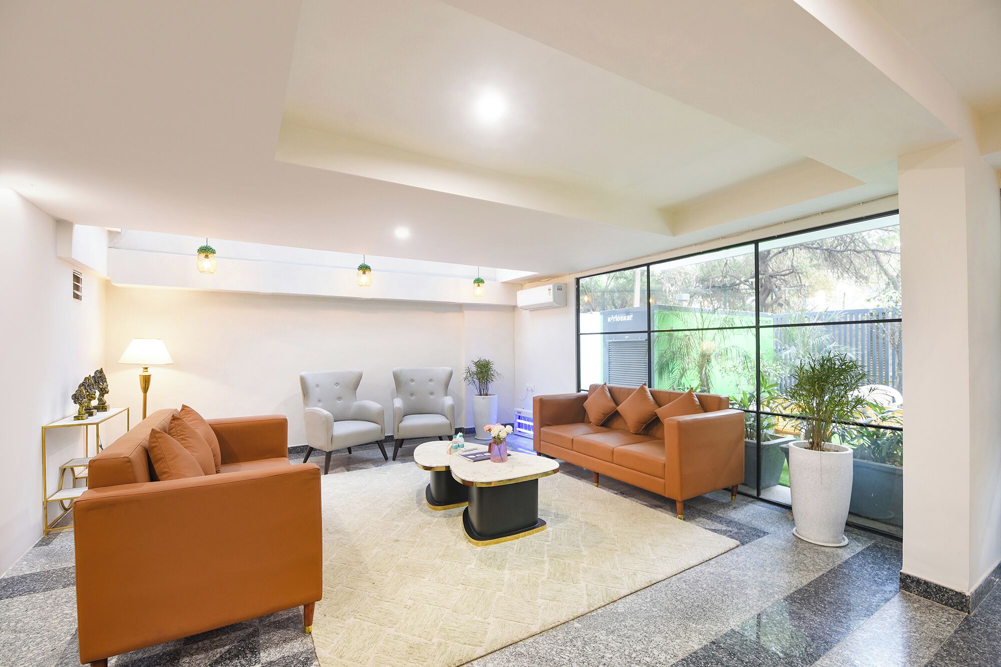 Sala de estar en el lobby