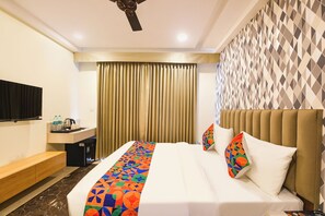 Deluxe-huone | Egyptinpuuvillaiset lakanat, ylelliset vuodevaatteet