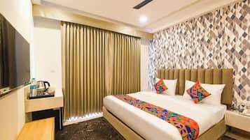 Deluxe-huone | Egyptinpuuvillaiset lakanat, ylelliset vuodevaatteet