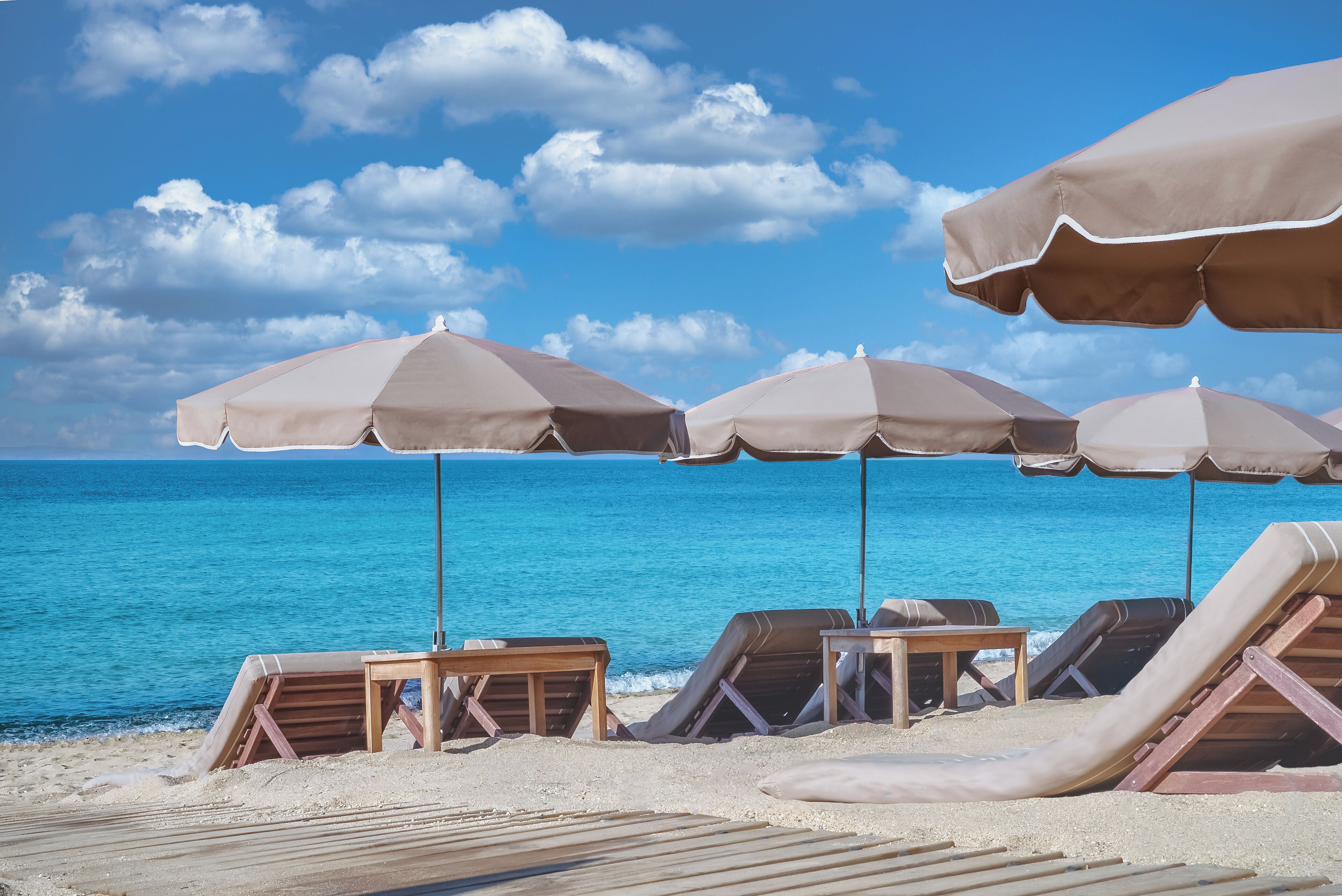 Private beach, sun loungers, beach umbrellas, beach towels