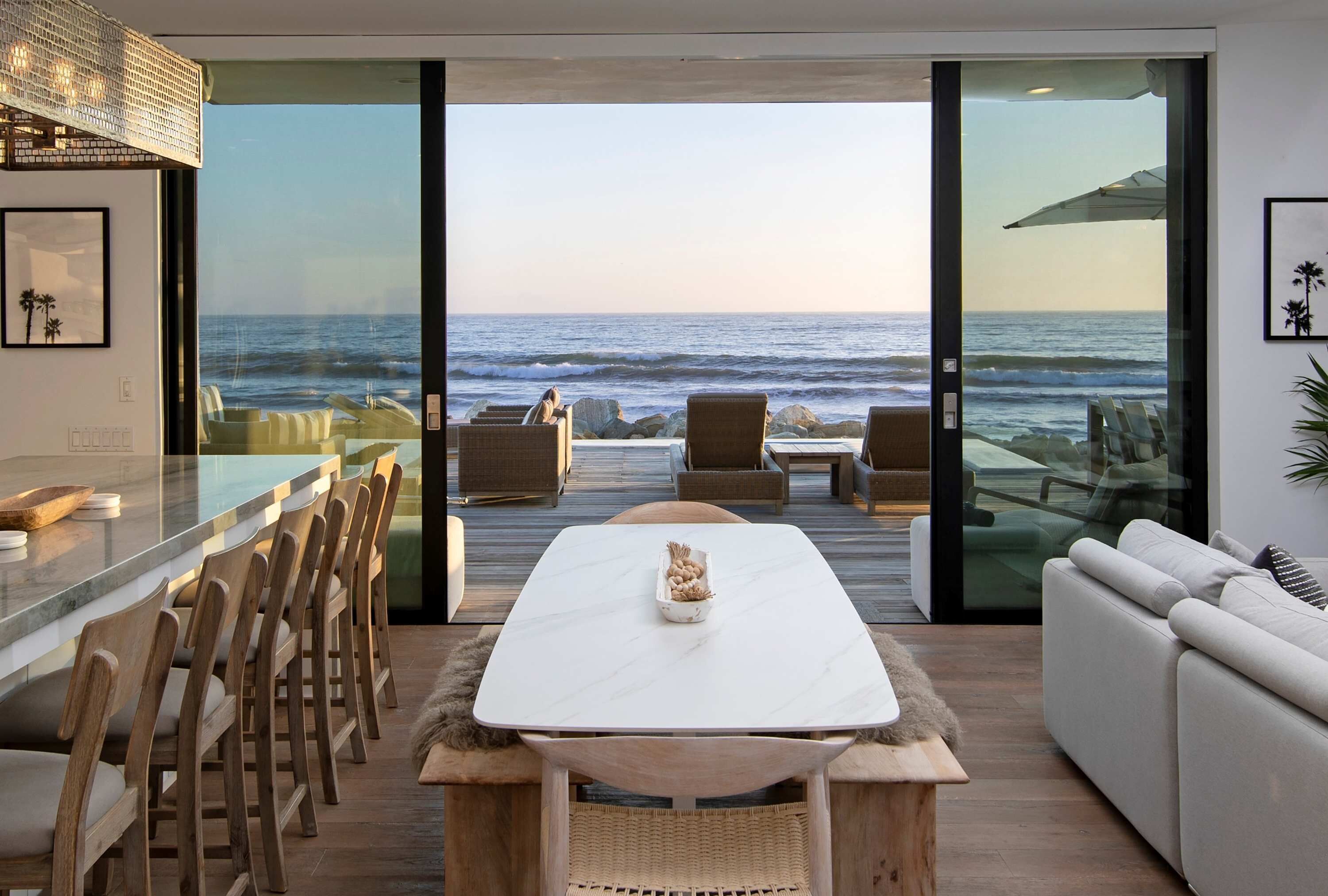 Nhà Cao cấp, nhiều giường, bồn tắm nước nóng, quang cảnh biển (Rincon Refuge) | Khu ăn uống