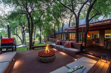 Terraza o patio. Jaci's Private Lodge