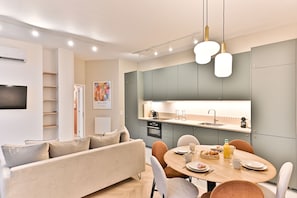 Deluxe appartement | Woonruimte