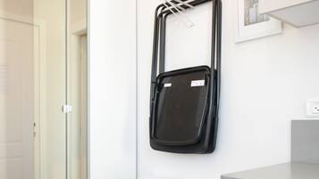 Blackout drapes, soundproofing, iron/ironing board, free WiFi