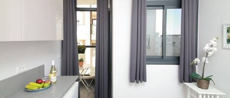 Blackout drapes, soundproofing, iron/ironing board, free WiFi