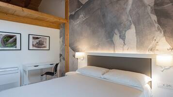 Superior Double Room, Private Bathroom | In-room safe, desk, laptop workspace, blackout drapes