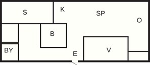 House | Floor plan - 4 Person Holiday Home in Tyreso (Tyreso)