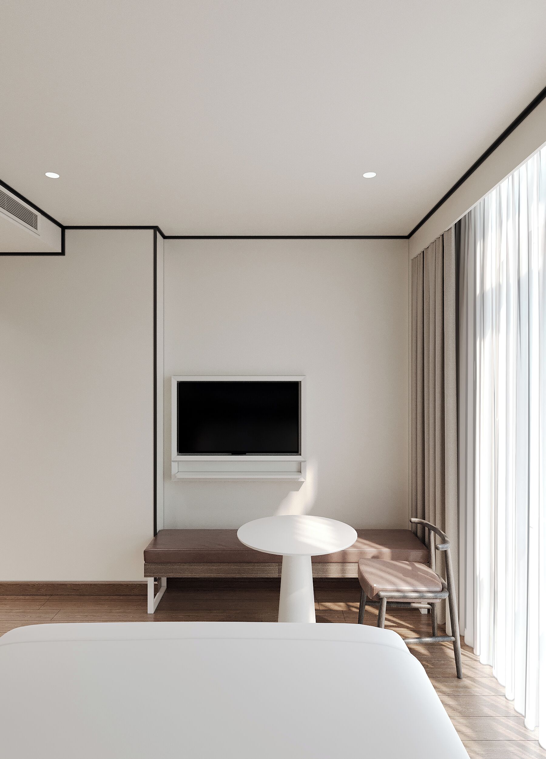 Deluxe-huone, 1 suuri parisänky, jokinäköala | Työpöytä, ilmainen Wi-Fi