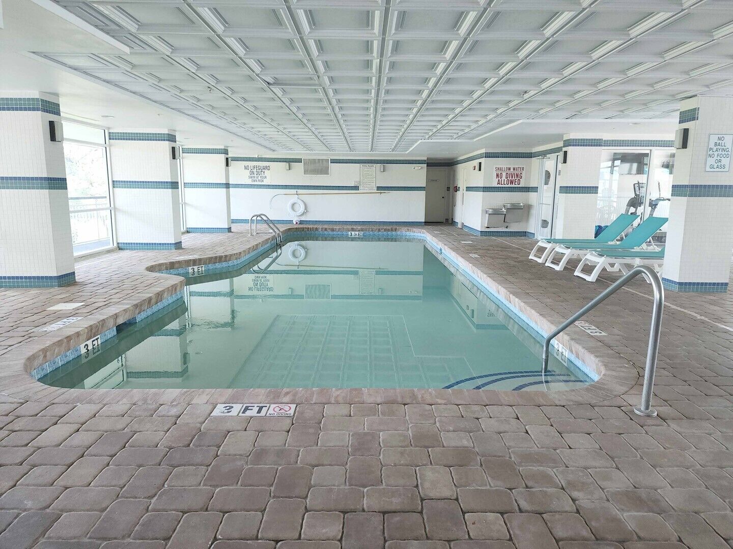Indoor pool, a heated pool