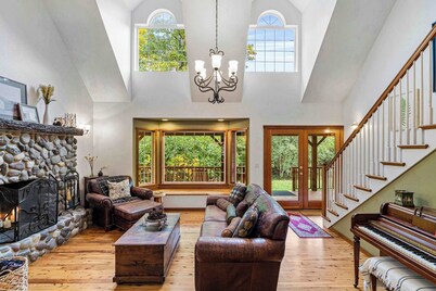 Custom Crafted Forest Retreat with Pond on 5 Acres