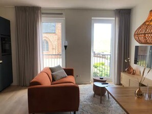 Apartment | Living room - Beautiful Lodge in the Center of Zoutelande (Zoutelande)