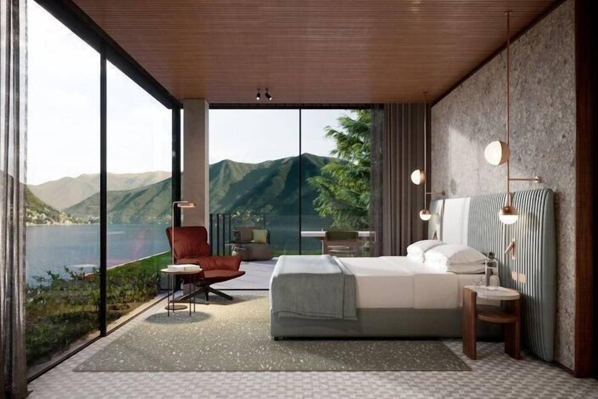 Studio Basic - 1 kingsize-säng | Sängtillbehör av högsta kvalitet och värdeförvaringsskåp på rummet