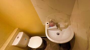 Serviettes fournies, papier toilette