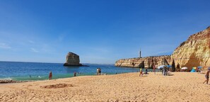 En la playa 