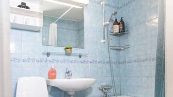 Free toiletries, hair dryer, towels, soap