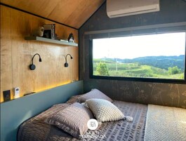 Cabana luxo, vista para a montanha | Roupas de cama premium, individualmente decorados