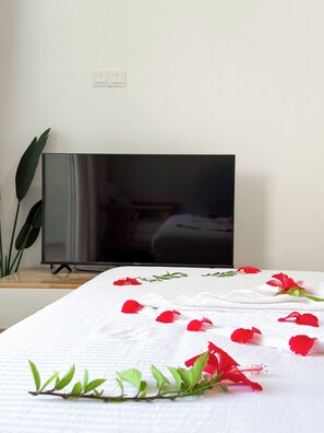 Desk, laptop workspace, iron/ironing board, free WiFi