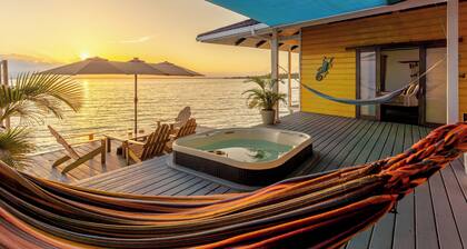 Feel right at home in paradise in the eco friendly, off-grid home on Isla Colon.